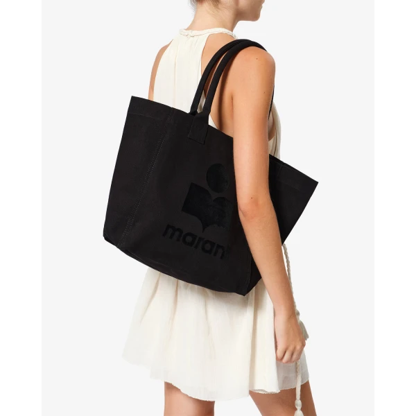 Isabel Marant Small Yenky Bag in Black | Totes & Top-Handle Bags | Coveti