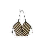Isabel Marant Tampa Bag in Black and Natural | Women | Coveti