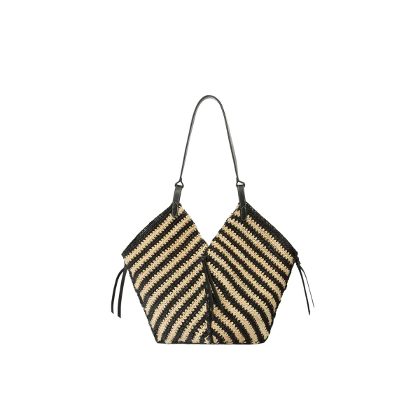 Tampa Bag in Black and Natural