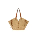 Isabel Marant Tampa Tote Shoulder Bag in Natural and Cognac | Women | Coveti
