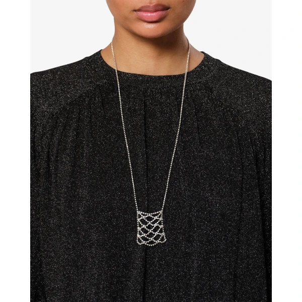 Isabel Marant Thalia Long Necklace in Silver | Necklace | Coveti