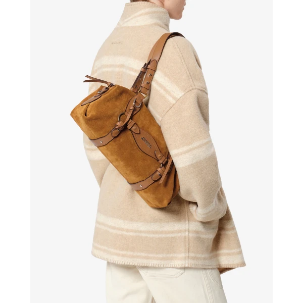 Isabel Marant Tilpa Mini Suede Bag in Cognac | Mini Bags | Coveti