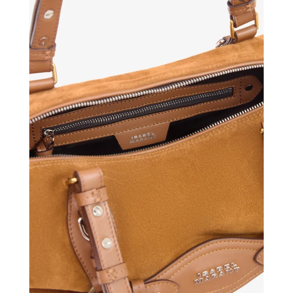 Isabel Marant Tilpa Mini Suede Bag in Cognac | Mini Bags | Coveti