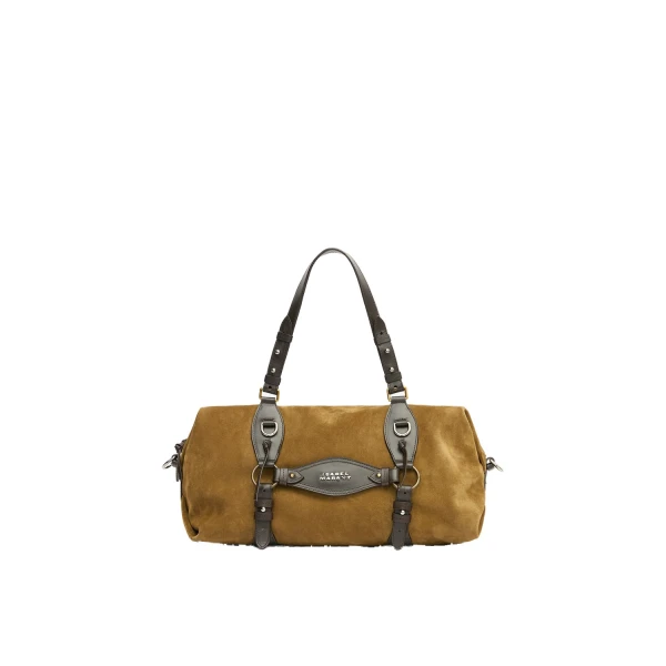 Tilpa Suede Bag in Taupe