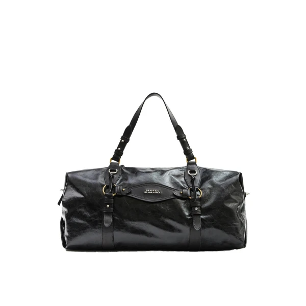 Isabel Marant Tilpa Weekender Bag in Leather, Black | Women | Coveti