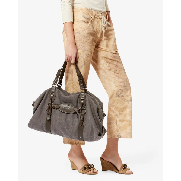 Isabel Marant Tilpa Weekender Bag in Smoky Black | Shoulder & Crossbody Bags | Coveti