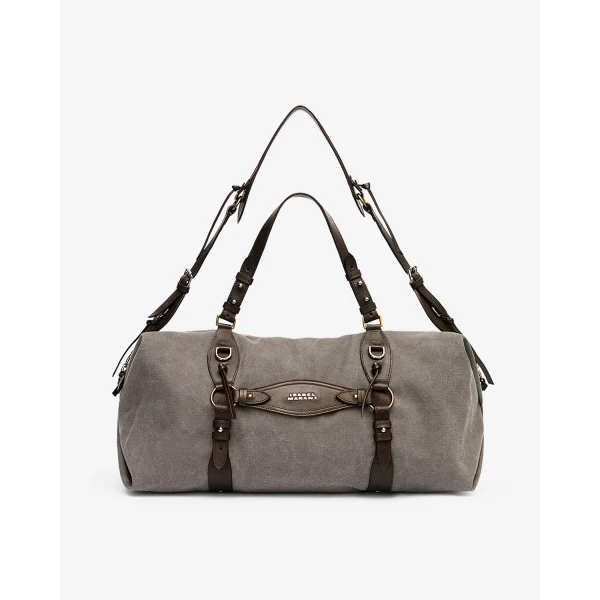 Isabel Marant Tilpa Weekender Bag in Smoky Black | Shoulder & Crossbody Bags | Coveti