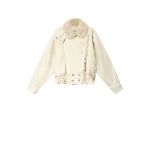 Isabel Marant Valineo Denim Jacket in Ecru | Women | Coveti