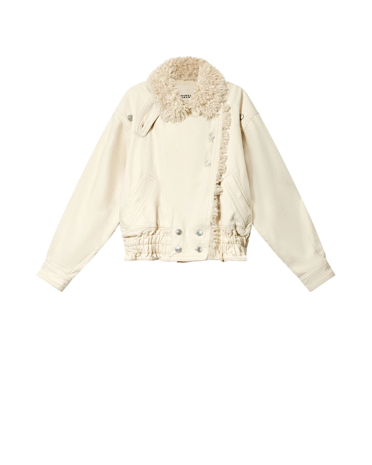 Isabel Marant Valineo Denim Jacket in Ecru Isabel Marant Valineo Denim Jacket in Ecru | Women | Coveti