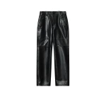Isabel Marant Valka Leather Pants in Black | Women | Coveti