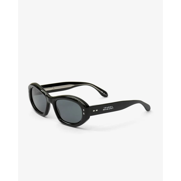 Isabel Marant Vancy Sunglasses in Black Palladium and Gray | Sunglasses | Coveti