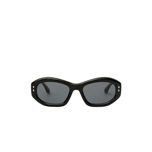 Isabel Marant Vancy Sunglasses in Black Palladium and Gray | Women | Coveti