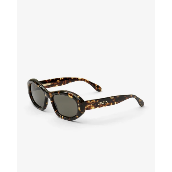 Isabel Marant Vancy Sunglasses in Havana and Grey | Sunglasses | Coveti