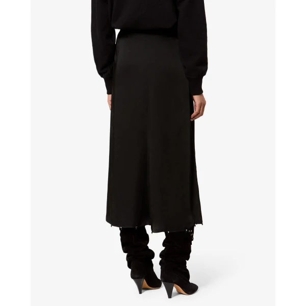 Isabel Marant Vanille Skirt in Black | Midi Skirts | Coveti