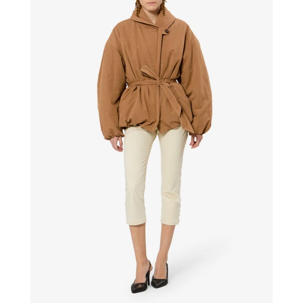 Isabel Marant Volinda Coat in Camel | Coats | Coveti