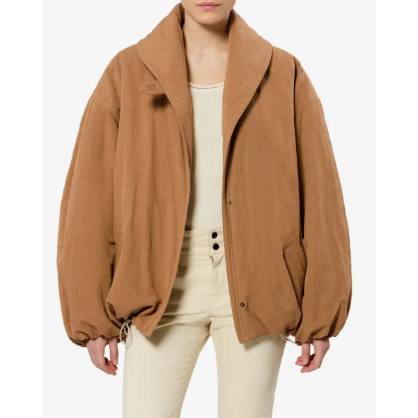 Isabel Marant Volinda Coat in Camel | Coats | Coveti