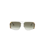 Isabel Marant Willo Sunglasses in Yellow Havana Pale and Green Shade | Women | Coveti