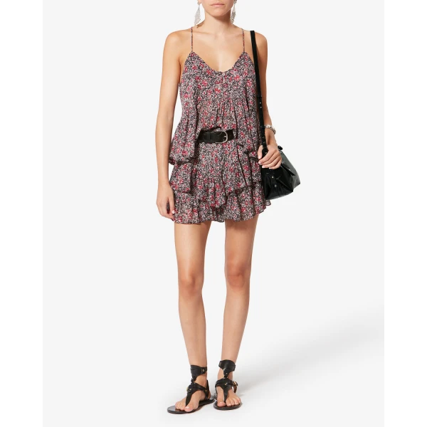 Isabel Marant Winna Day Leather Bag in Black | Shoulder & Crossbody Bags | Coveti