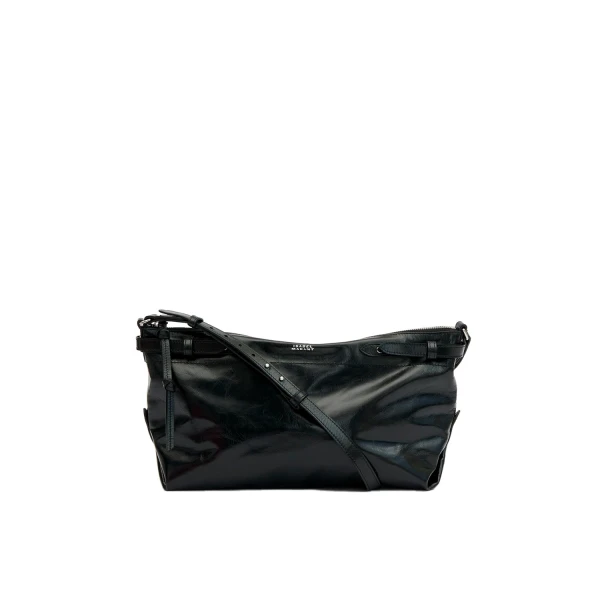 Isabel Marant Winna Day Leather Bag in Black | Women | Coveti