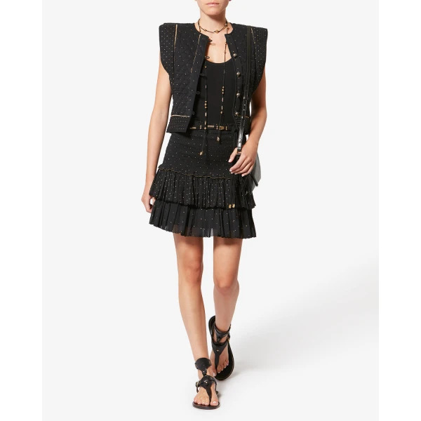 Isabel Marant Winna Duo Leather Bag in Black | Shoulder & Crossbody Bags | Coveti