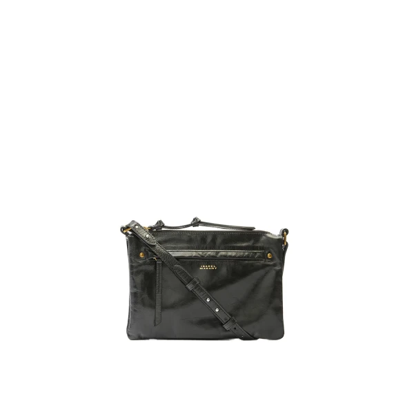 Winna Duo Leather Bag in Black