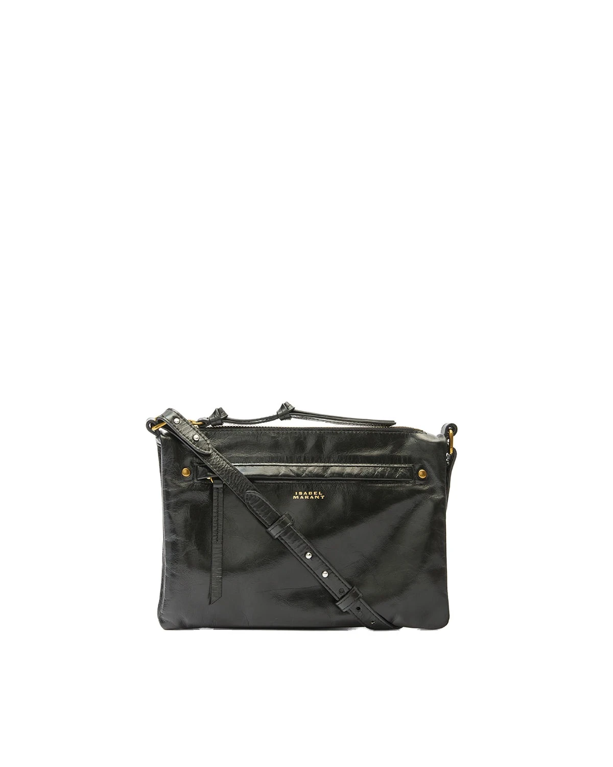 Isabel Marant Winna Duo Leather Bag in Black Isabel Marant Winna Duo Leather Bag in Black | Women | Coveti