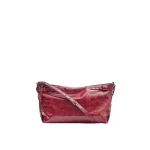 Isabel Marant Winna Grained Leather Bag in Burgundy | Women | Coveti