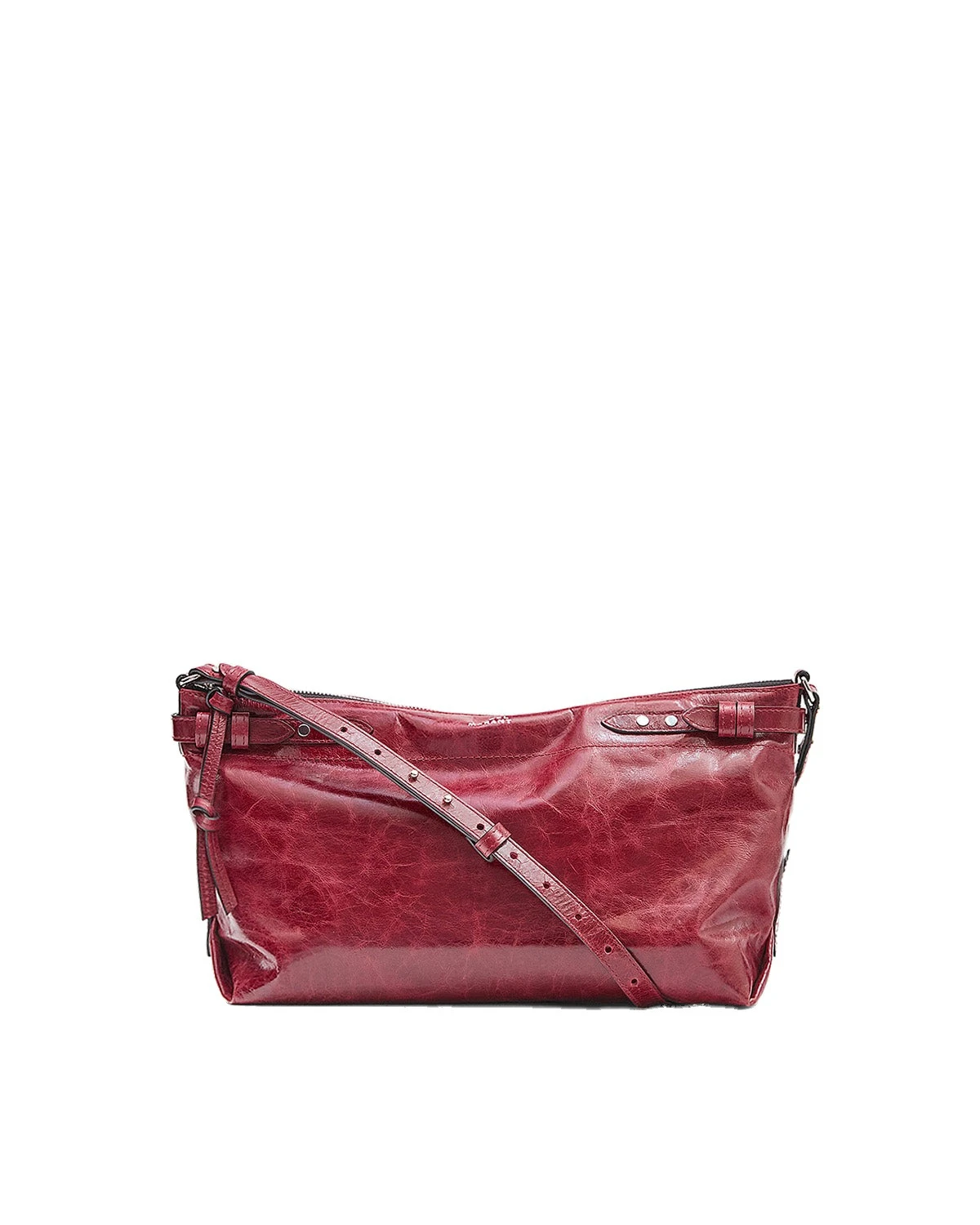 Isabel Marant Winna Grained Leather Bag in Burgundy Isabel Marant Winna Grained Leather Bag in Burgundy | Women | Coveti