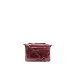 Isabel Marant Winna Leather Shoulder Bag in Burgundy | Women | Coveti