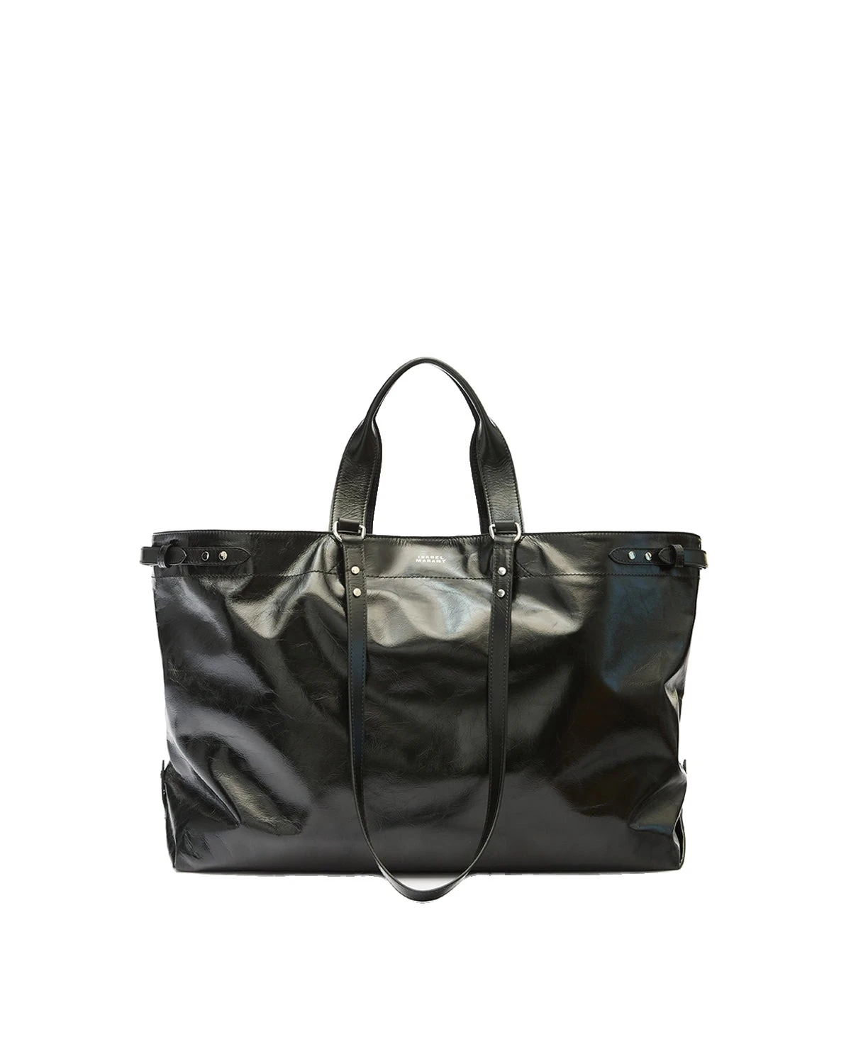 Isabel Marant Winna Tote Bag in Leather, Black Isabel Marant Winna Tote Bag in Leather, Black | Women | Coveti