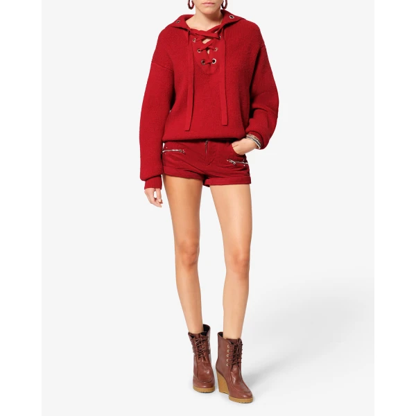 Isabel Marant Ydalia Wool Sweater in Red | Sweaters | Coveti