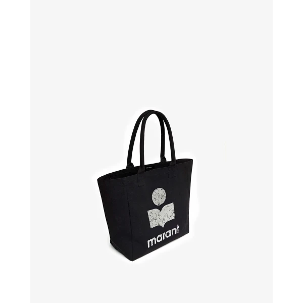 Isabel Marant Yenky Tote Bag in Black and Ecru | Totes & Top-Handle Bags | Coveti