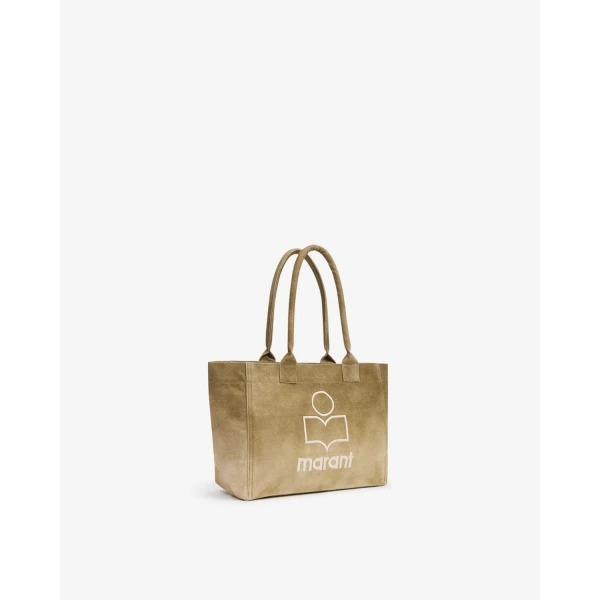 Isabel Marant Yenky Zipped Bag in Khaki | Totes & Top-Handle Bags | Coveti