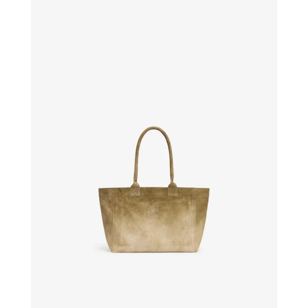 Isabel Marant Yenky Zipped Bag in Khaki | Totes & Top-Handle Bags | Coveti