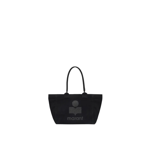 Yenky Zipped Glitter Bag in Black