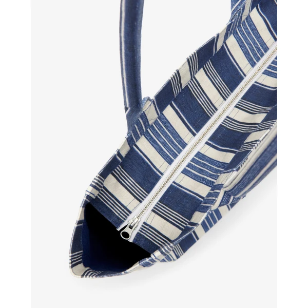 Isabel Marant Yenky Zipped Tote Bag in Blue | Totes & Top-Handle Bags | Coveti