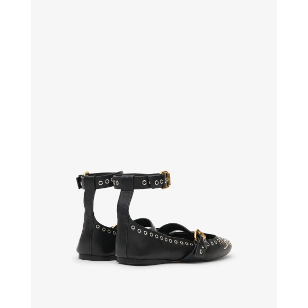 Isabel Marant Ylza Ballet Flats in Black | Flats | Coveti