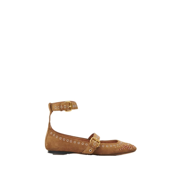 Isabel Marant Ylza Ballet Flats in Cognac | Women | Coveti
