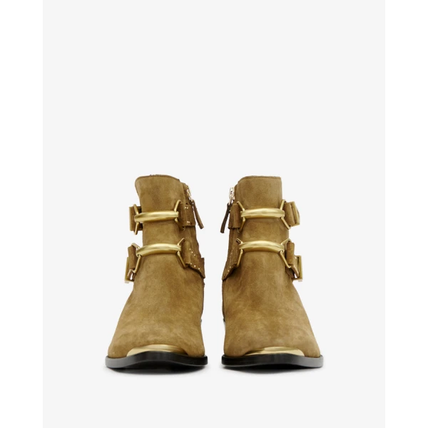 Isabel Marant Zalya Boots in Taupe | Boots | Coveti