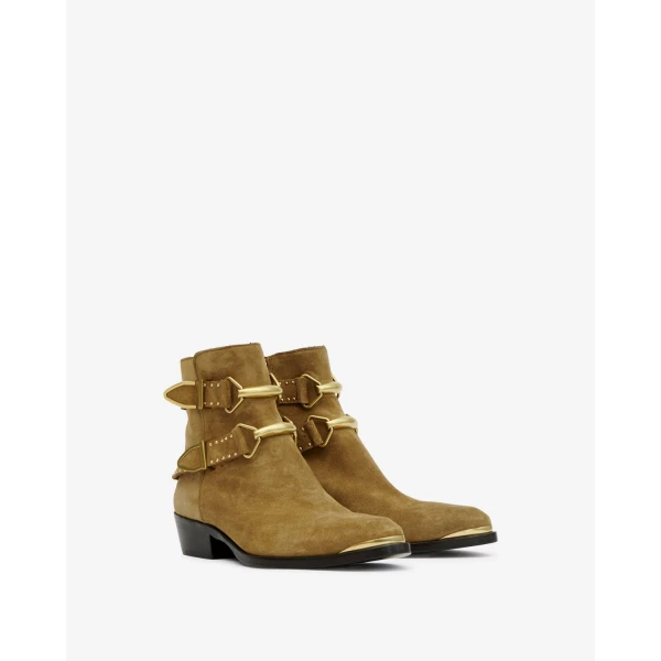 Isabel Marant Zalya Boots in Taupe | Boots | Coveti