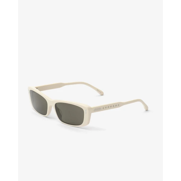 Isabel Marant Zaria Sunglasses in Beige and Grey | Sunglasses | Coveti