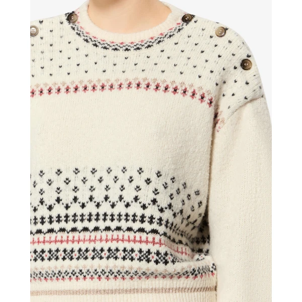 Isabel Marant Zury Sweater in Ecru | Sweaters | Coveti