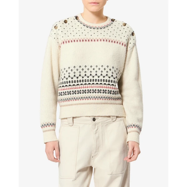Isabel Marant Zury Sweater in Ecru | Sweaters | Coveti