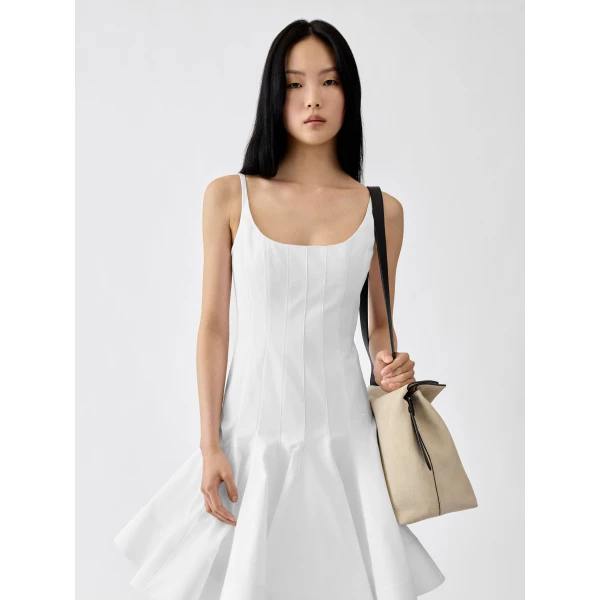 white Jacquemus dress