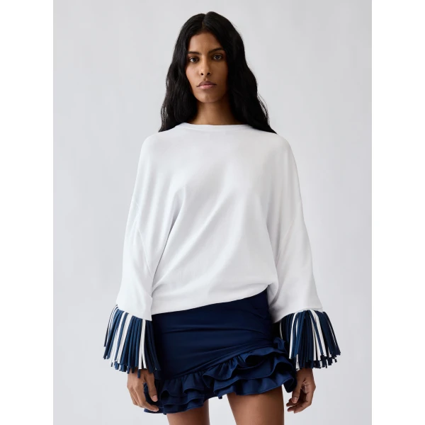 white Jacquemus top