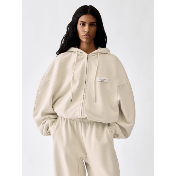 beige hoodie