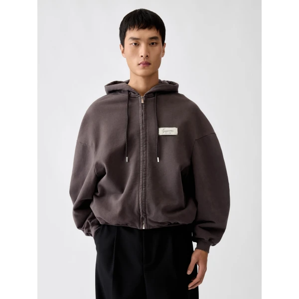 dark brown Jacquemus hoodie