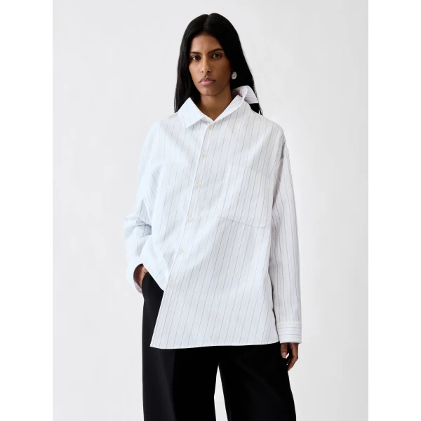 stripe white and blue Jacquemus top