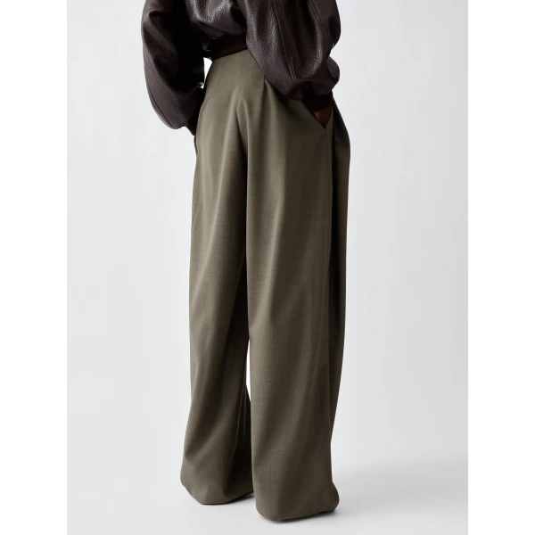 virgin wool trousers