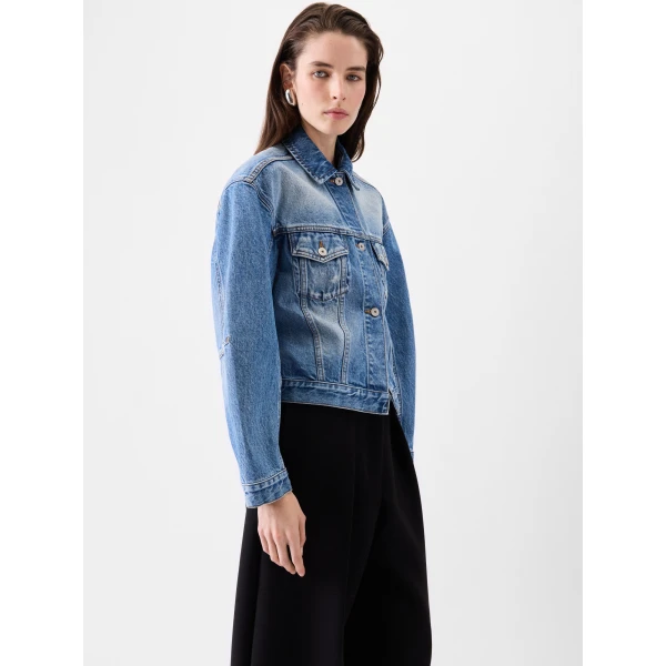 blue and tabac Jacquemus jacket